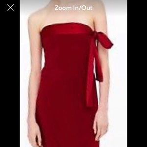 NWOT Club Monaco Strapless Red Dress
